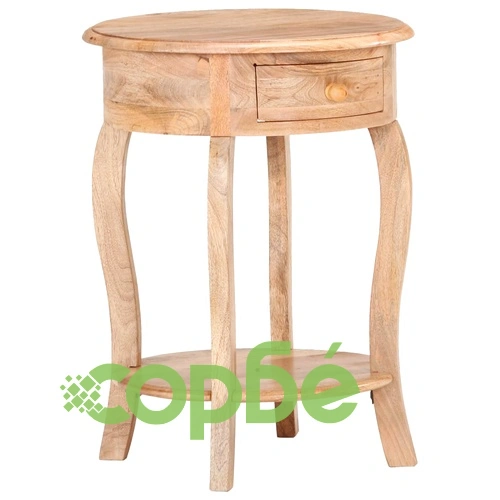 Странична маса, 37x37x61 см, мангово дърво масив ➤ топ цена ➤ sorbe.bg