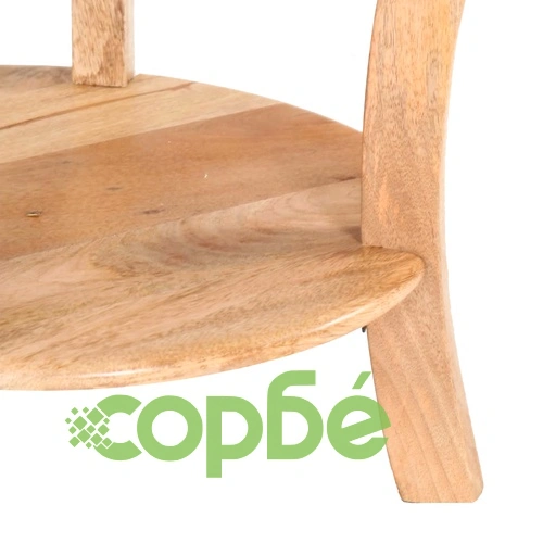 Странична маса, 37x37x61 см, мангово дърво масив ➤ топ цена ➤ sorbe.bg