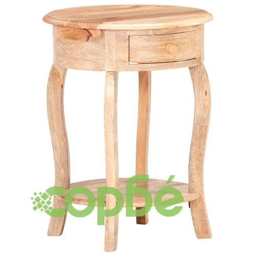 Странична маса, 37x37x61 см, мангово дърво масив ➤ топ цена ➤ sorbe.bg