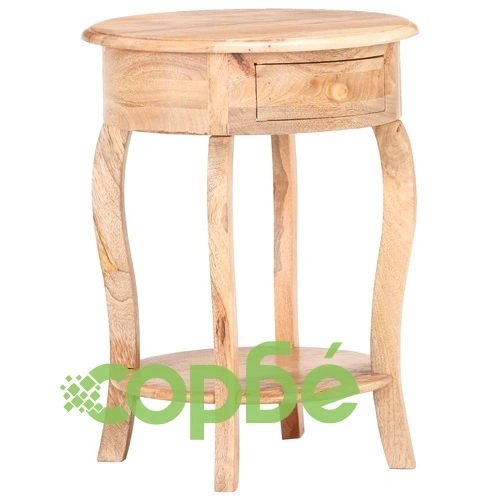 Странична маса, 37x37x61 см, мангово дърво масив ➤ топ цена ➤ sorbe.bg