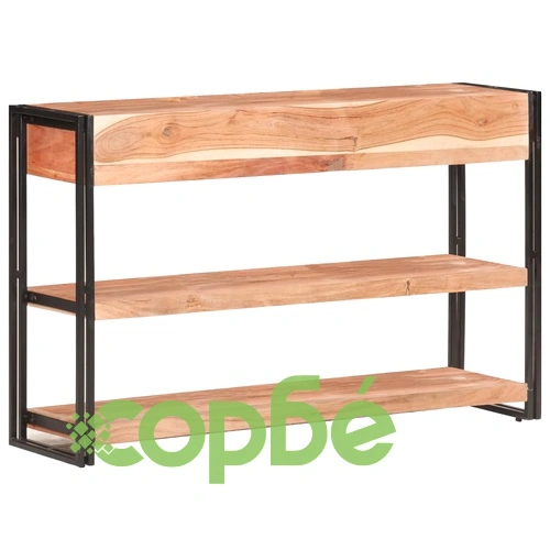 Бюфет, 120x30x75 см, акациево дърво масив ➤ топ цена ➤ sorbe.bg