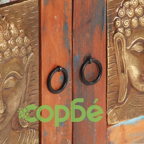 Шкаф с облицовка Буда, 60x35x75 см, регенерирано дърво масив ➤ топ цена ➤ sorbe.bg