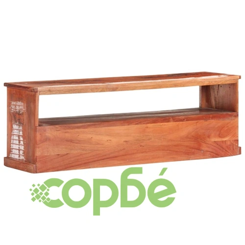 ТВ шкаф с облицовка на Буда, 120x30x40 cм, регенерирано дърво ➤ топ цена ➤ sorbe.bg