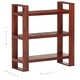 Библиотека, меденокафява, 84x30x90 см, акация масив 