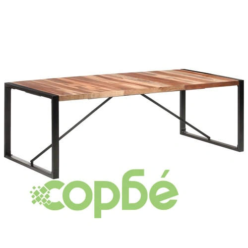 Трапезна маса 220x100x75 см масивно дърво ➤ топ цена ➤ sorbe.bg