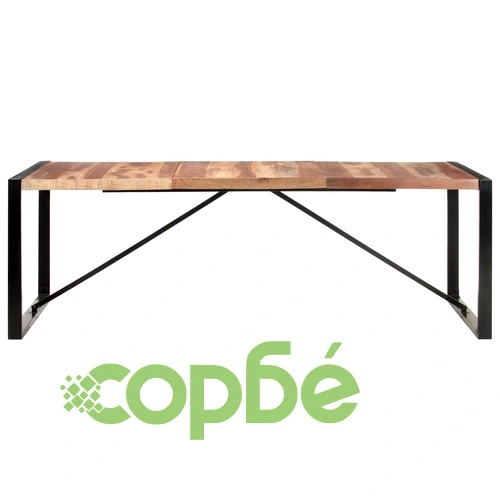 Трапезна маса 220x100x75 см масивно дърво ➤ топ цена ➤ sorbe.bg