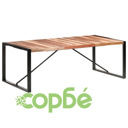 Трапезна маса 220x100x75 см масивно дърво ➤ топ цена ➤ sorbe.bg