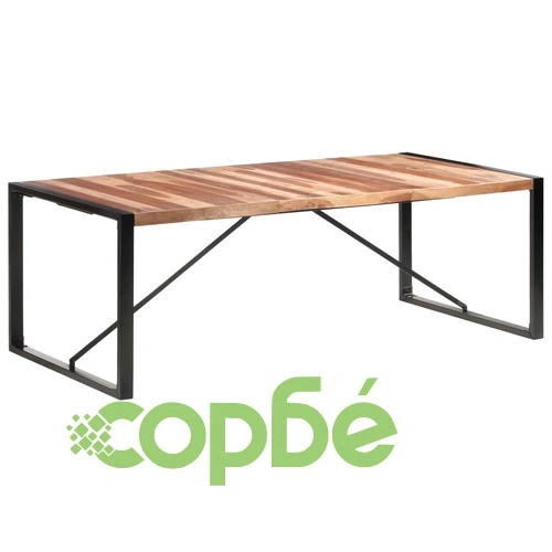 Трапезна маса 220x100x75 см масивно дърво ➤ топ цена ➤ sorbe.bg