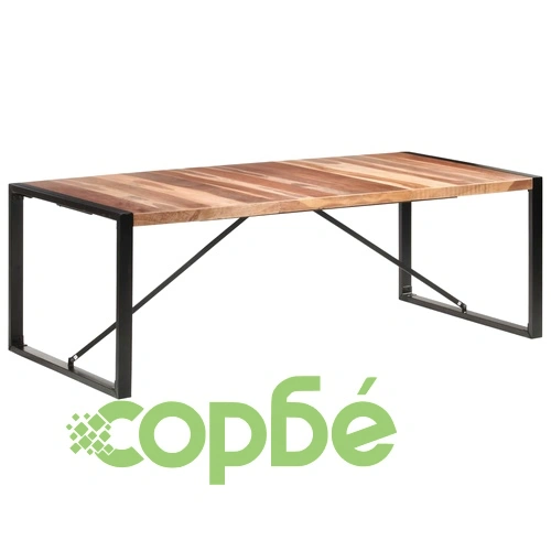 Трапезна маса 220x100x75 см масивно дърво ➤ топ цена ➤ sorbe.bg