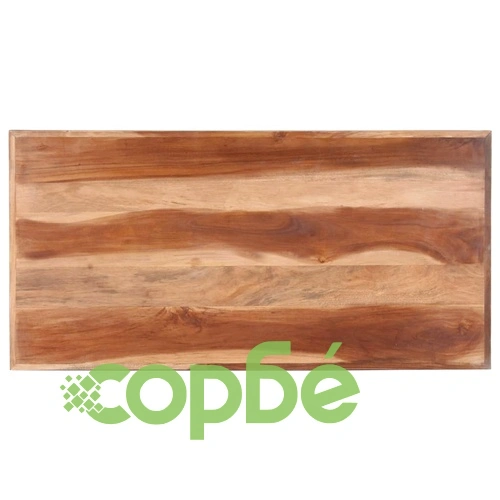 Трапезна маса, 120x60x75 см, масивно дърво с меден финиш ➤ топ цена ➤ sorbe.bg