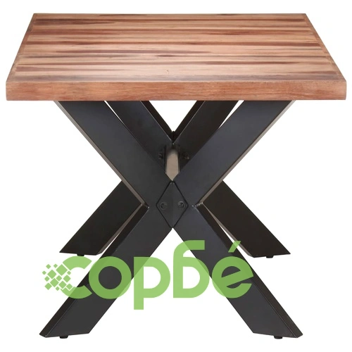 Трапезна маса, 180x90x75 см, масивно дърво с меден финиш ➤ топ цена ➤ sorbe.bg