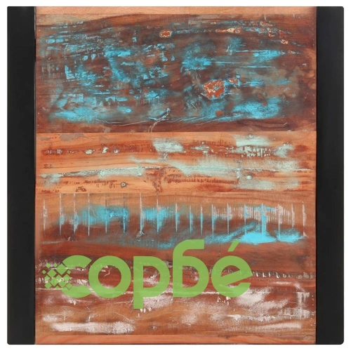 Трапезна маса, 60x60x75 cм, регенерирано дърво масив ➤ топ цена ➤ sorbe.bg
