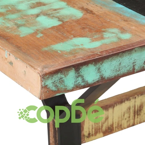 Трапезна маса, 160x80x76 см, регенерирано дърво масив ➤ топ цена ➤ sorbe.bg