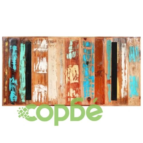 Трапезна маса, 180x90x76 см, регенерирано дърво масив ➤ топ цена ➤ sorbe.bg