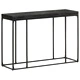 Конзолна маса, черна, 110x35x76 см, масивна акация и манго