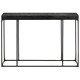 Конзолна маса, черна, 110x35x76 см, масивна акация и манго