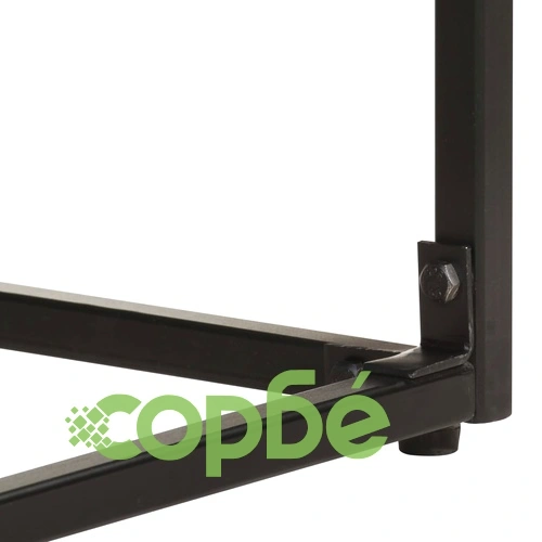 Конзолна маса, черна, 110x35x76 см, масивна акация и манго ➤ топ цена ➤ sorbe.bg