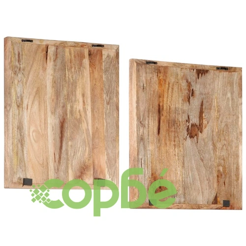 Ръчно резбовани стенни панели 2 бр манго масив 60x60x2,5 см ➤ топ цена ➤ sorbe.bg