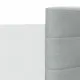 Рамка за легло с табла и LED осветление, бяла, 100x200 см