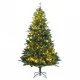 Изкуствена коледна елха с шарнири 300 LED 210 см