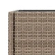 Градински плантери с рафт, 2 бр, сив, 70x28x70 см, полиратан