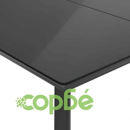 Градински трапезен комплект 9 части с възглавници сив полиратан ➤ топ цена ➤ sorbe.bg