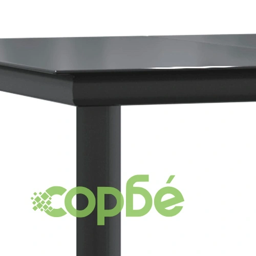 Градински трапезен комплект 9 части с възглавници сив полиратан ➤ топ цена ➤ sorbe.bg