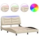 Рамка за легло с LED без матрак Cream 140x190 cm Fabric