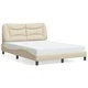 Рамка за легло с LED без матрак Cream 140x190 cm Fabric