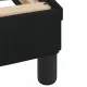 Рамка за легло с LED осветление, черна, 140x200 см, плат