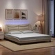Рамка за легло с LED без матрак Cream 180x200 cm Fabric
