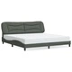 Рамка за легло със светодиод без матрак, 200x200 см, плат