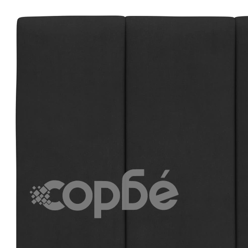 Рамка за легло с LED осветление, черна, 100x200 см, кадифе ➤ топ цена ➤ sorbe.bg