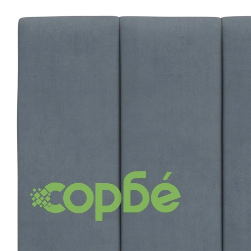 Рамка за легло с LED осветление, тъмносива, 140x190 см, кадифе ➤ топ цена ➤ sorbe.bg