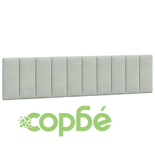 Рамка за легло с LED осветление, светлосива, 200x200 см, кадифе ➤ топ цена ➤ sorbe.bg
