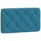 Рамка за легло с LED осветление, синя, 80x200 см, кадифе