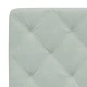 Рамка за легло с LED осветление, светлосива, 100x200 см, кадифе