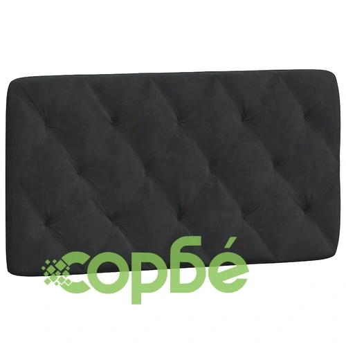Рамка за легло с LED осветление, черна, 100x200 см, кадифе ➤ топ цена ➤ sorbe.bg