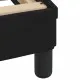 Рамка за легло с LED осветление, черна, 120x200 см, кадифе