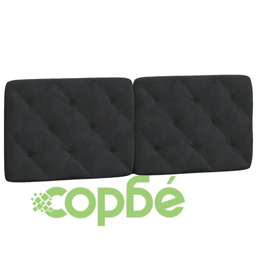 Рамка за легло с LED осветление, черна, 140x190 см, кадифе ➤ топ цена ➤ sorbe.bg