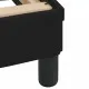 Рамка за легло с LED осветление, черна, 140x200 см, кадифе