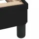 Рамка за легло с LED осветление, черна, 160x200 см, кадифе