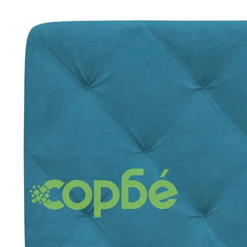 Рамка за легло с LED осветление, синя, 180x200 см, кадифе ➤ топ цена ➤ sorbe.bg