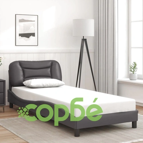 Рамка за легло с LED осветление сива 80x200 см изкуствена кожа ➤ топ цена ➤ sorbe.bg