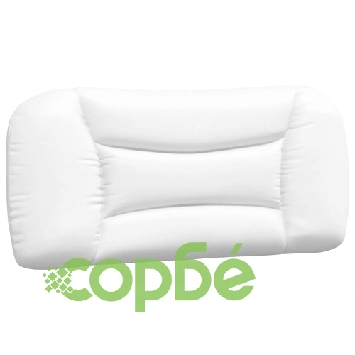 Рамка за легло с LED осветление бяло и черно 80x200 см еко кожа ➤ топ цена ➤ sorbe.bg