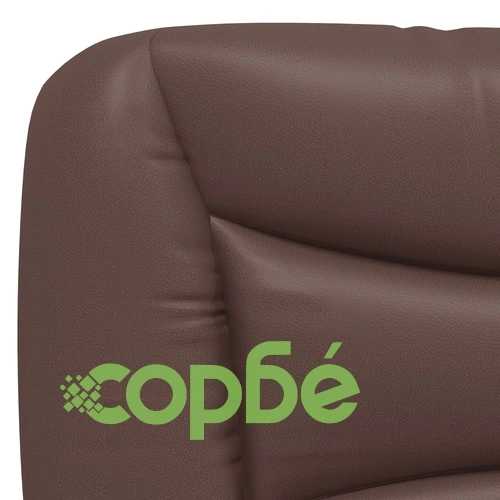 Рамка за легло LED осветление кафява 140x190 см изкуствена кожа ➤ топ цена ➤ sorbe.bg