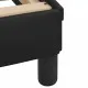 Рамка за легло с LED осветление, черна, 160x200 cм, еко кожа
