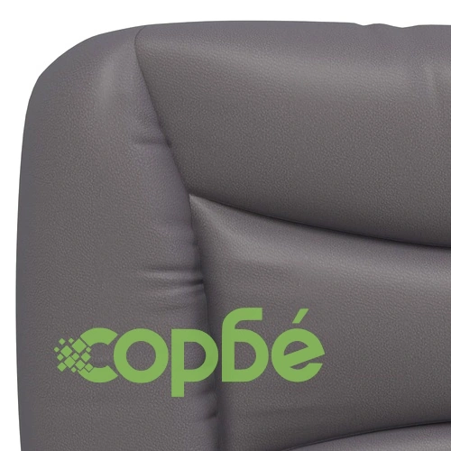 Рамка за легло с LED осветление, сива, 160x200 cм, еко кожа ➤ топ цена ➤ sorbe.bg