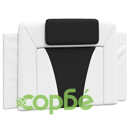 Рамка за легло с LED осветление бяло и черно 80x200 см еко кожа ➤ топ цена ➤ sorbe.bg