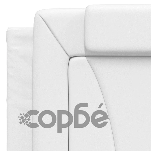 Рамка за легло с LED осветление бяла 100x200 см изкуствена кожа ➤ топ цена ➤ sorbe.bg